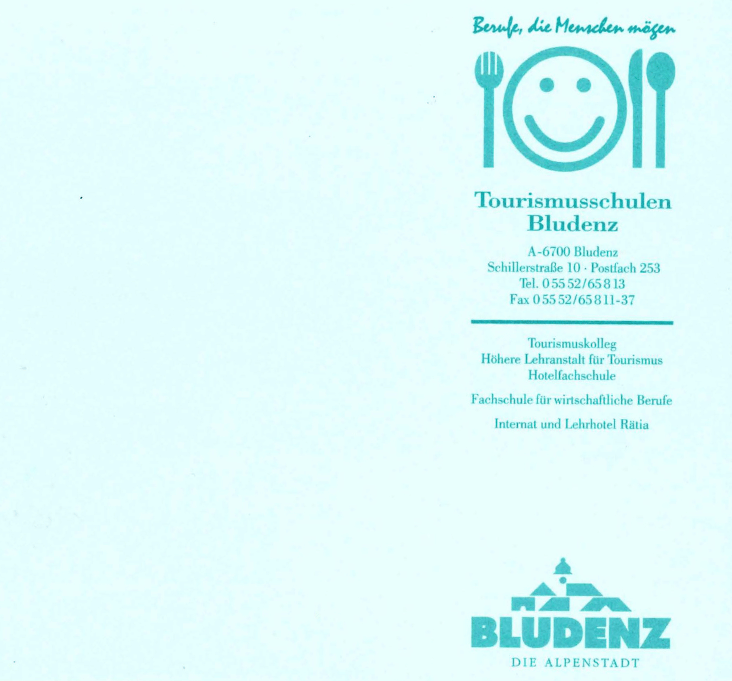 Geschichte der Tourismusschule altes Logo
